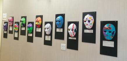 Masks on display at the opportunity centre